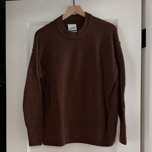 Aerie Brown Crewneck Sweater